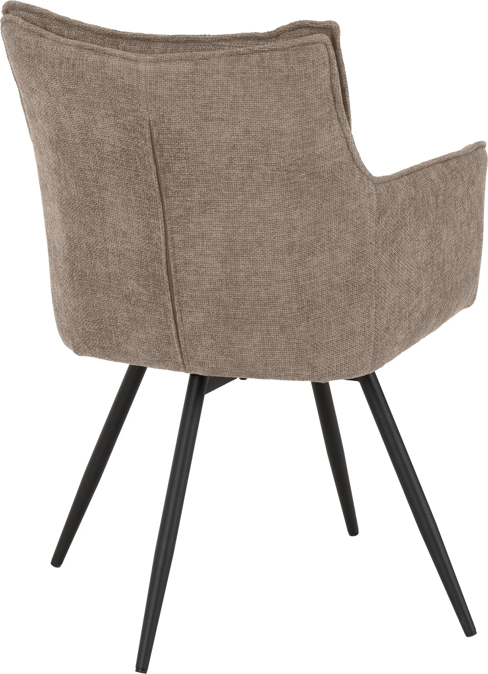Seconique Lewis Carver Swivel Dining Chair in Fawn 4
