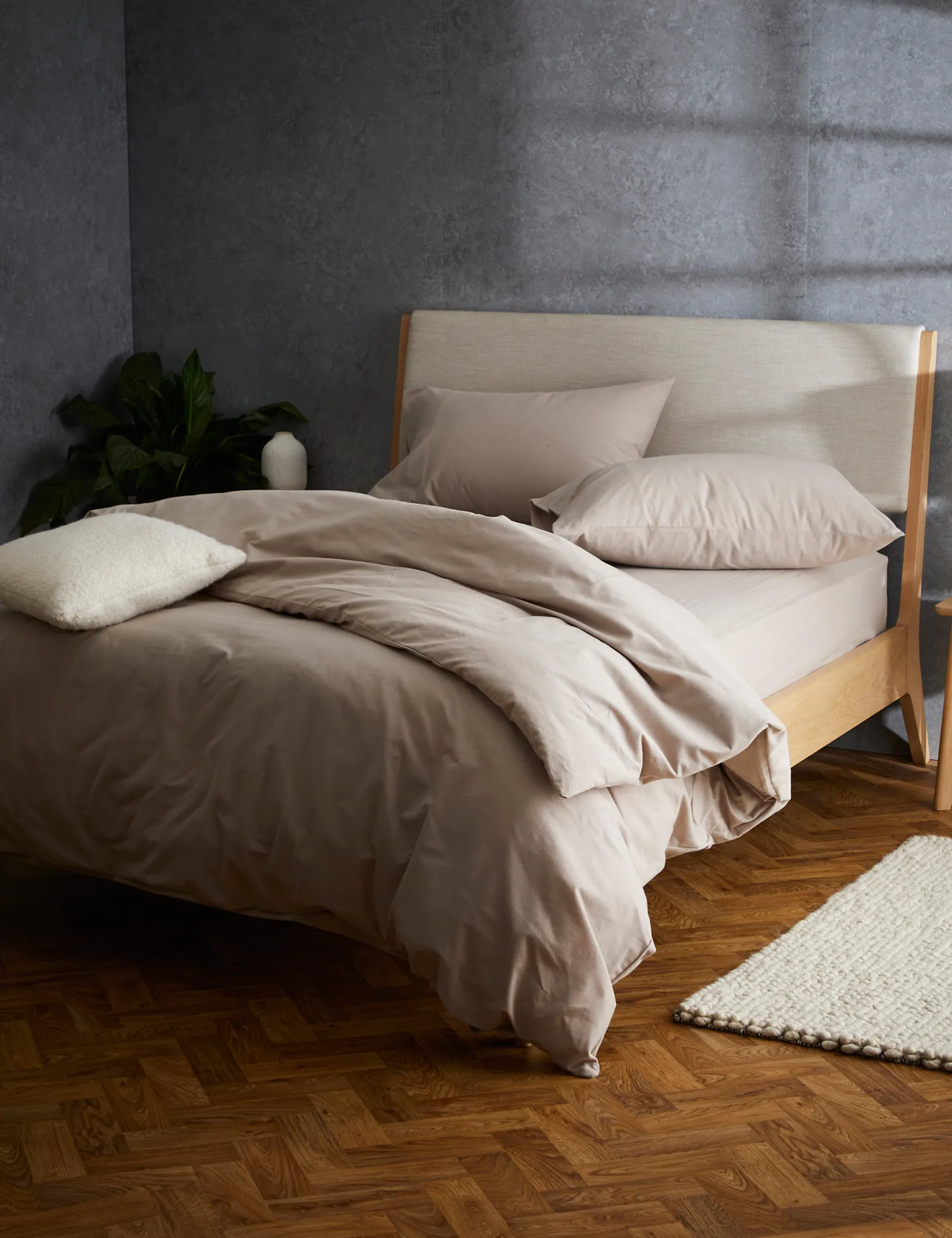 M&S Pure Brushed Cotton Bedding Set