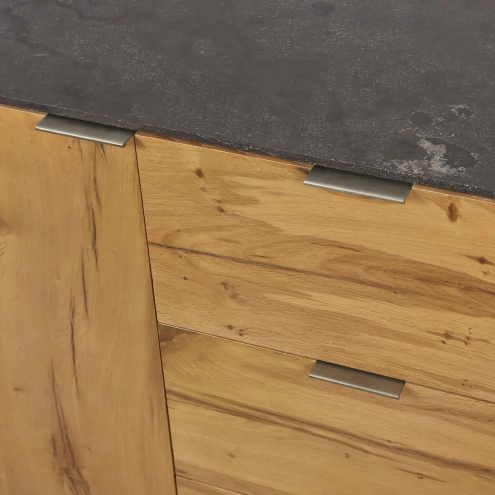 Verdon Sideboard With Blue Stone Top 150X50X82Cm, Brown Oak | Barker & Stonehouse 3