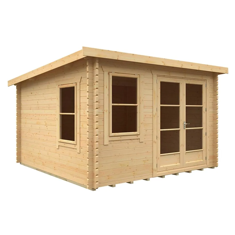 Buttercup Farm 12x12 The Belton 44mm Cabin - L355 x W355 x H232.8 cm in Natural