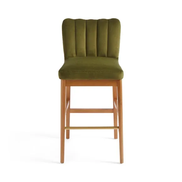 Delilah Bar Stool, Velvet 6