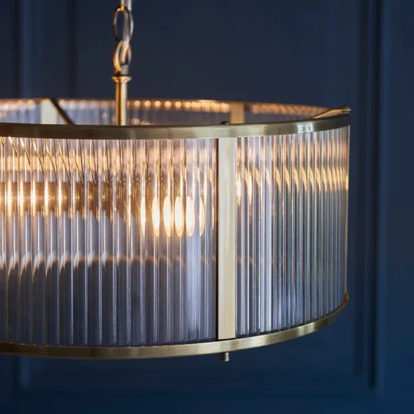 Return - Vogue Hadley Ribbed 3 Light Pendant Light 2