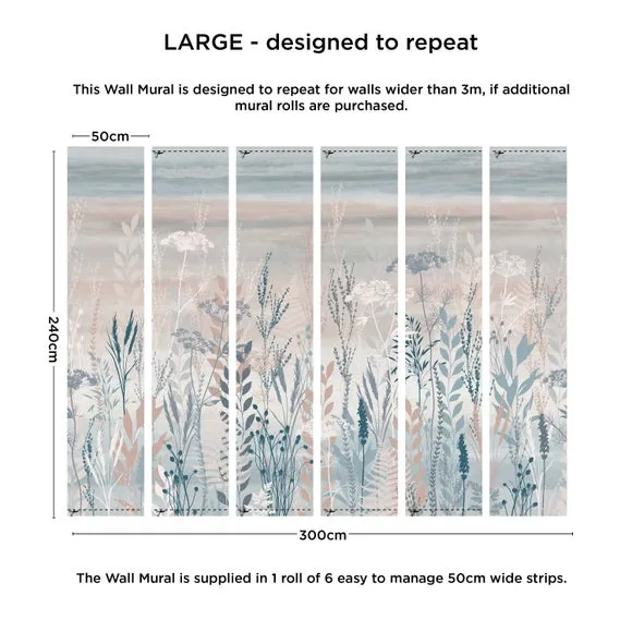 Meadow Grasses Wall Mural 3
