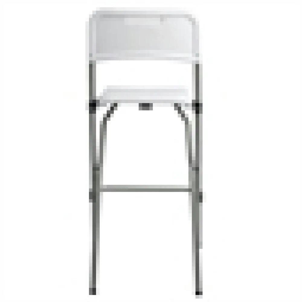 netfurniture Bazon Folding Kitchen Breakfast Bar Stool Indoor & Outdoor Assembled in White 3
