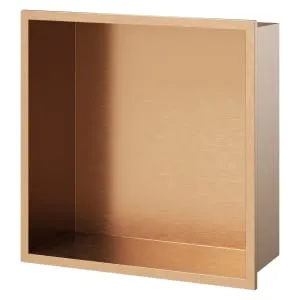 Concept Brushed Bronze Shower Niche Kit - 320 x 320 x 120mm