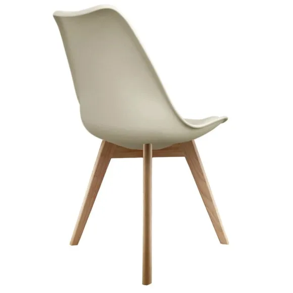 Fusion Living Soho Plastic Dining Chair with Squared Legs 5