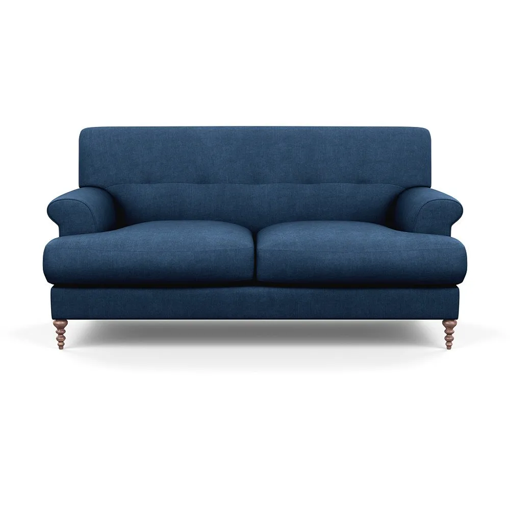 Scp Oscar 2 Seater Informal Sofa Capelo Linen-Cotton Ink Spot Walnut Feet