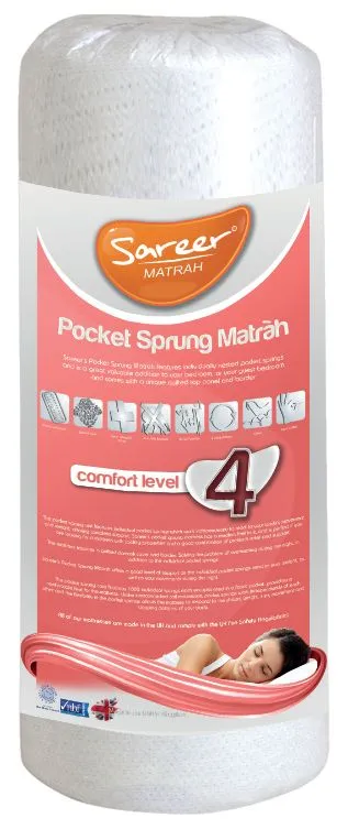 Sareer Furniture Limited Pocket Sprung Mattress in Gold 5