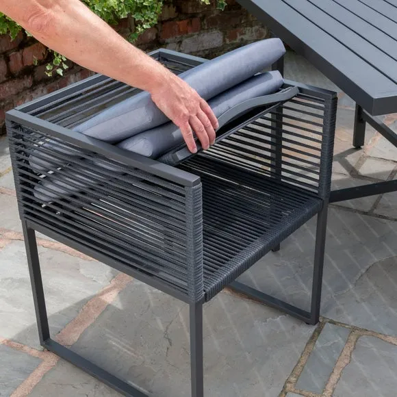 Sheringham Rope 4 Seater Cube Dining Set 4