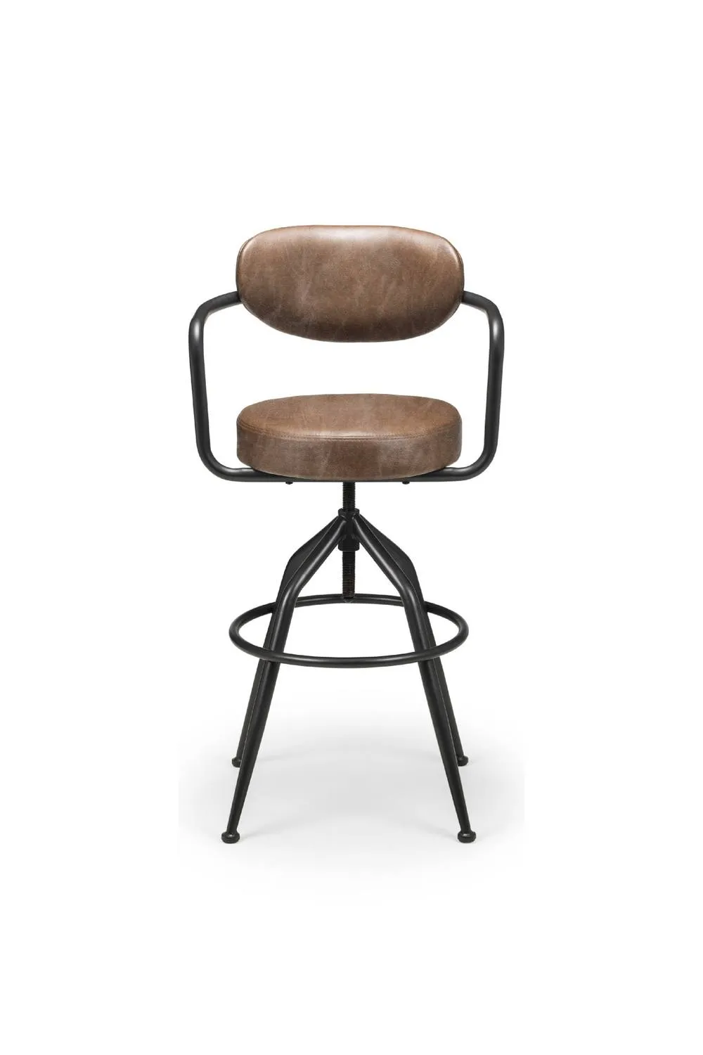 Julian Bowen Barbican Upholstered Bar Stool in Brown 4