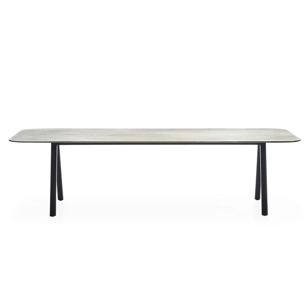 Vincent Sheppard Kodo Outdoor Dining Table Fossil Grey Ceramic Flint 280cm 2