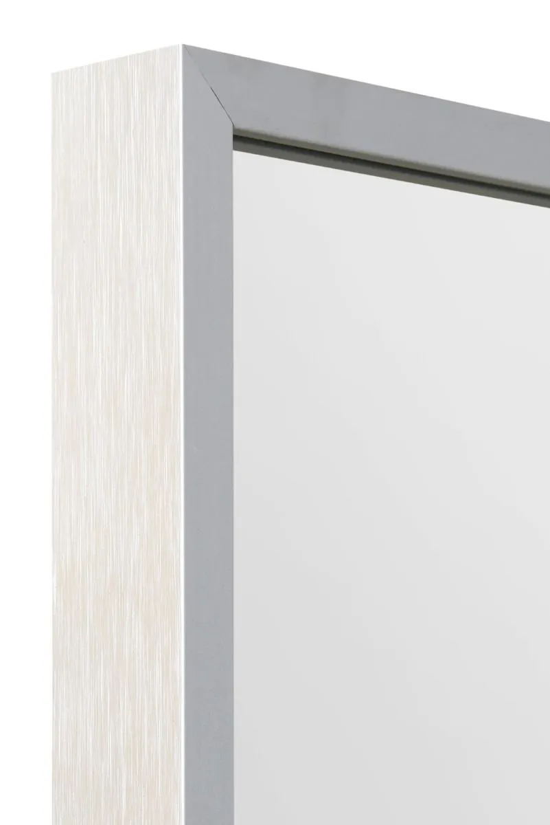 MirrorOutlet The Artus - Silver Aluminium Edged Wall Mirror 35" X 24" (90CM X 60CM) 6