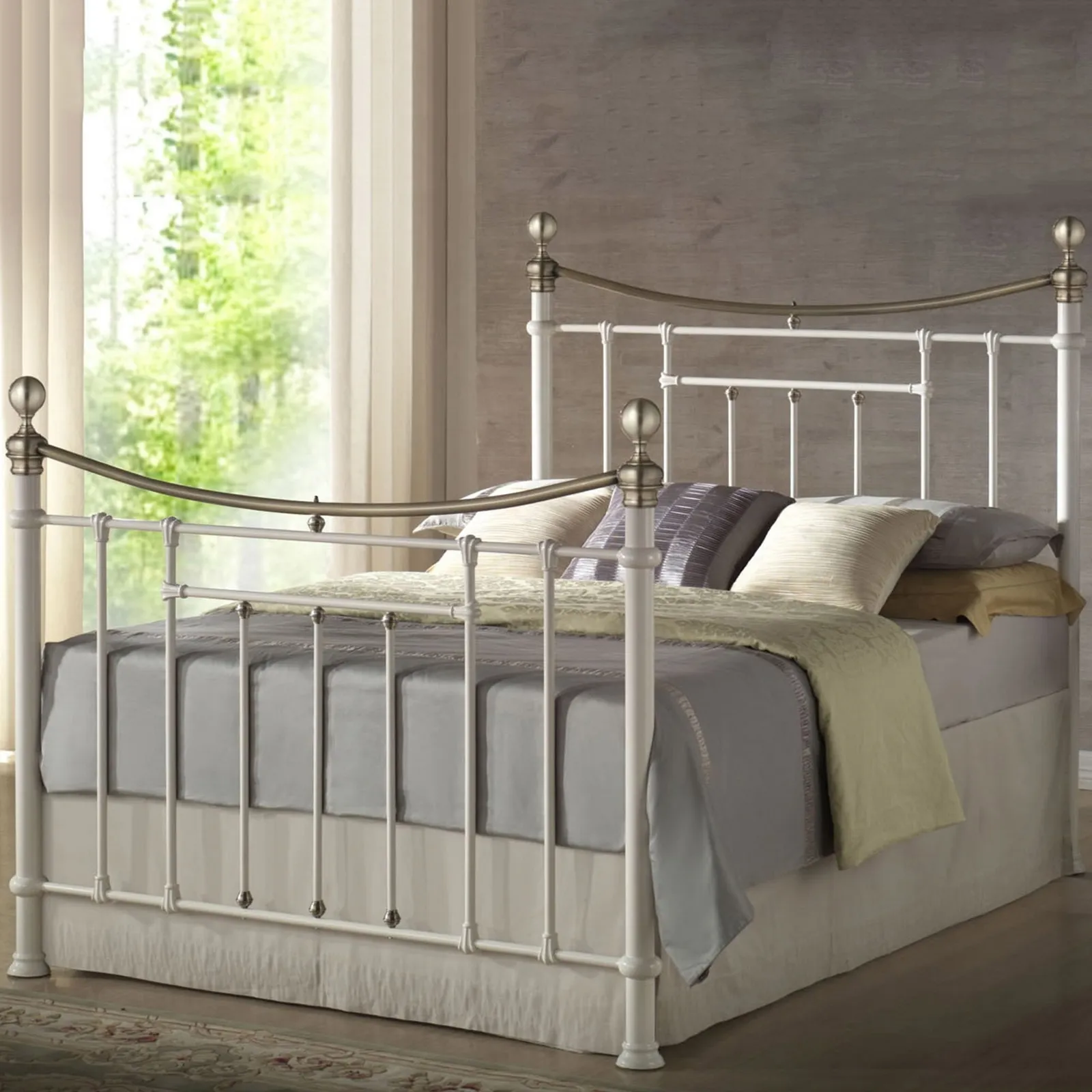 Bronte Bed Frame Cream