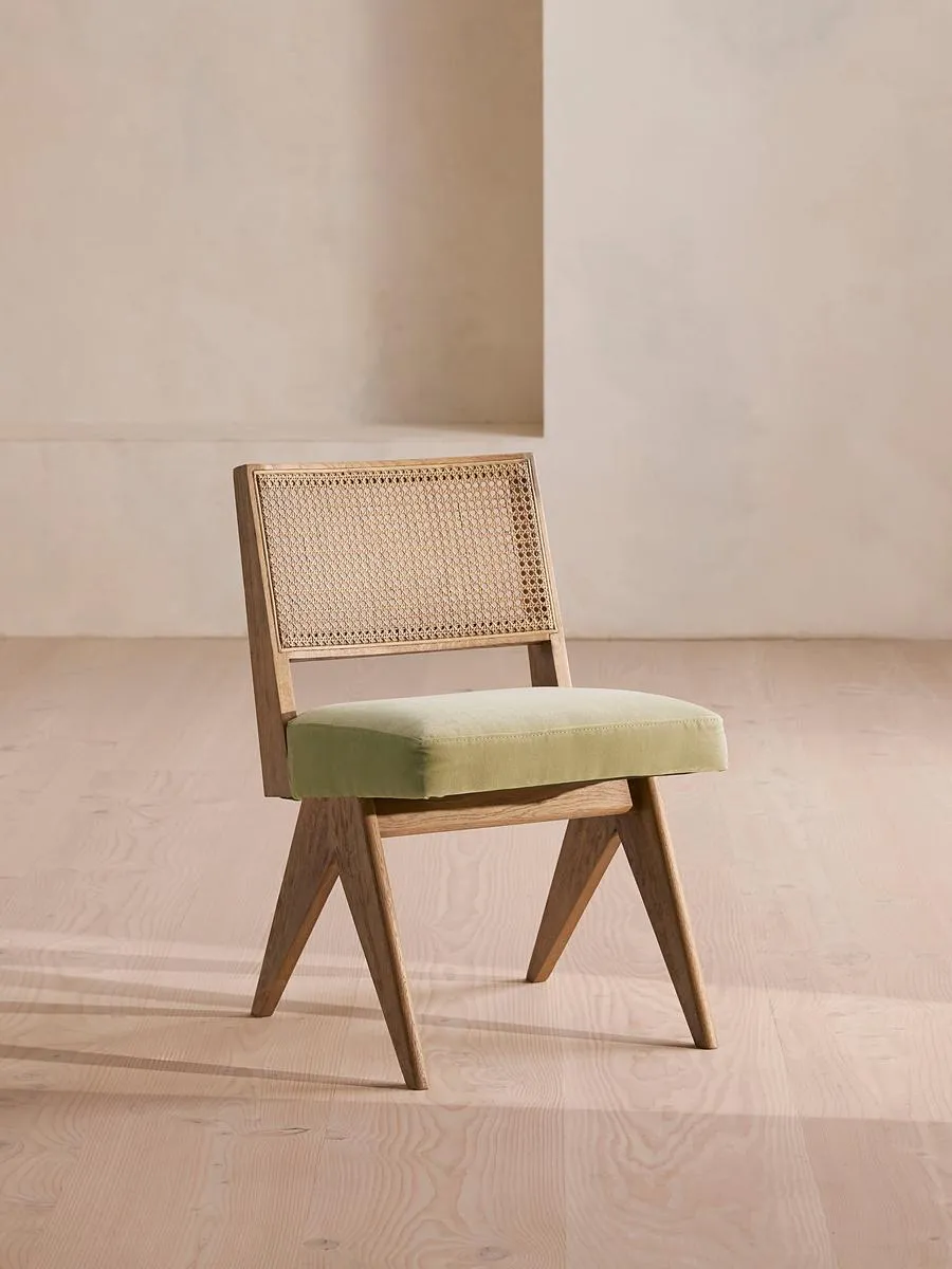 Hayward Dining Chair, Velvet, Fern
