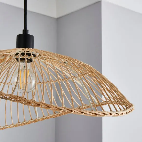 Elements Jaula Rattan Pendant Light 3