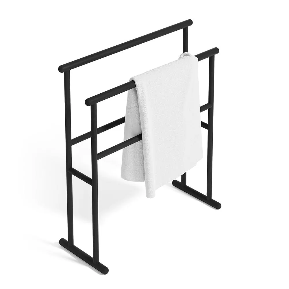 Wireworks Yoku Freestanding Towel Rail Dark Oak 2