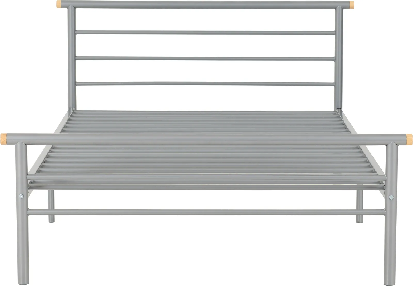 Seconique Orion 4'6" Double Bed in Metallic Silver 4