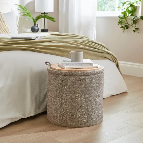 Multi Tonal Round Ottoman 2