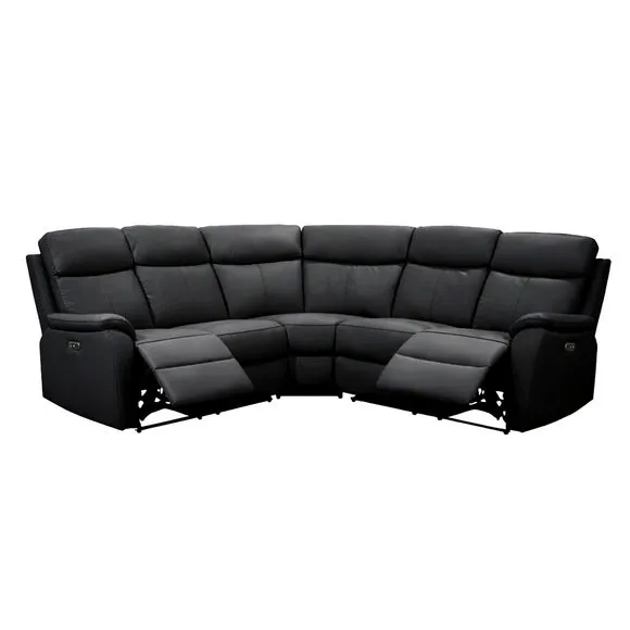 Aspire Kingsmere Leather Power Recliner 5 Seater Corner Sofa 2