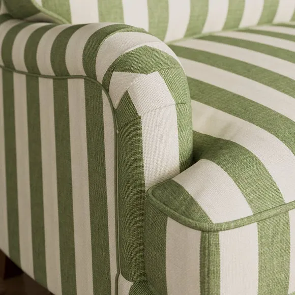 Beatrice II Woven Stripe Single Snuggle Sofa Bed 3