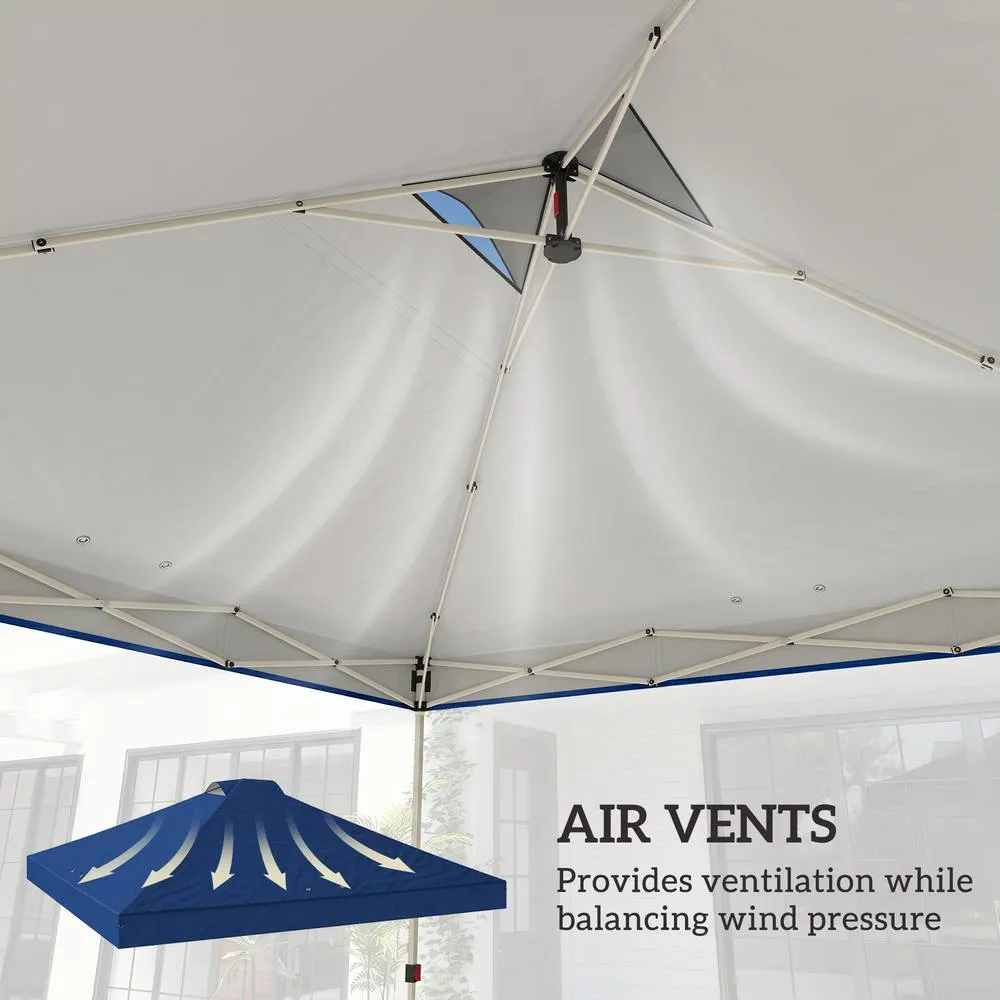 OUTSUNNY Gazebo Roof Replacement UV50+ Waterproof for 3 x 3 m Frame in Blue 5