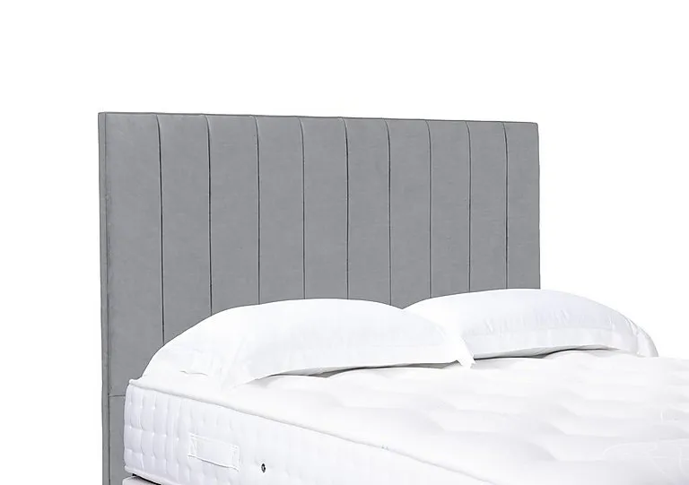 Artisan Collection Elyse High Floor Standing Headboard - Single - Aston Silver