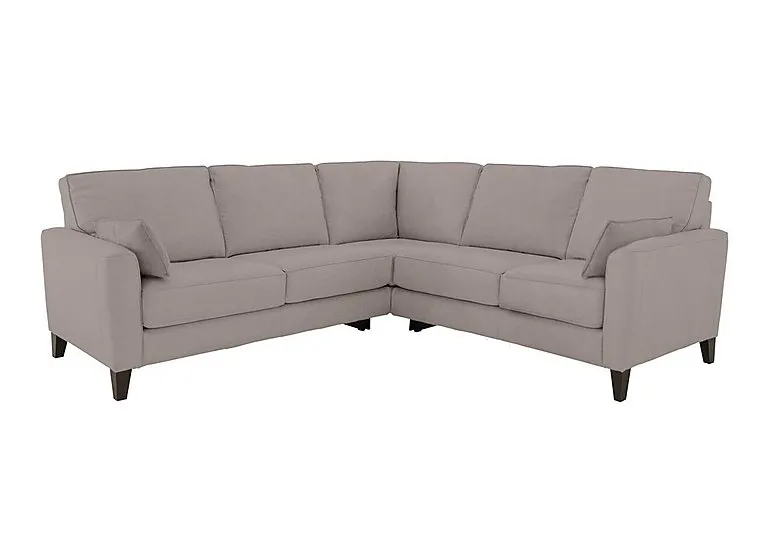 Brondby Large Fabric Corner Sofa - Silver