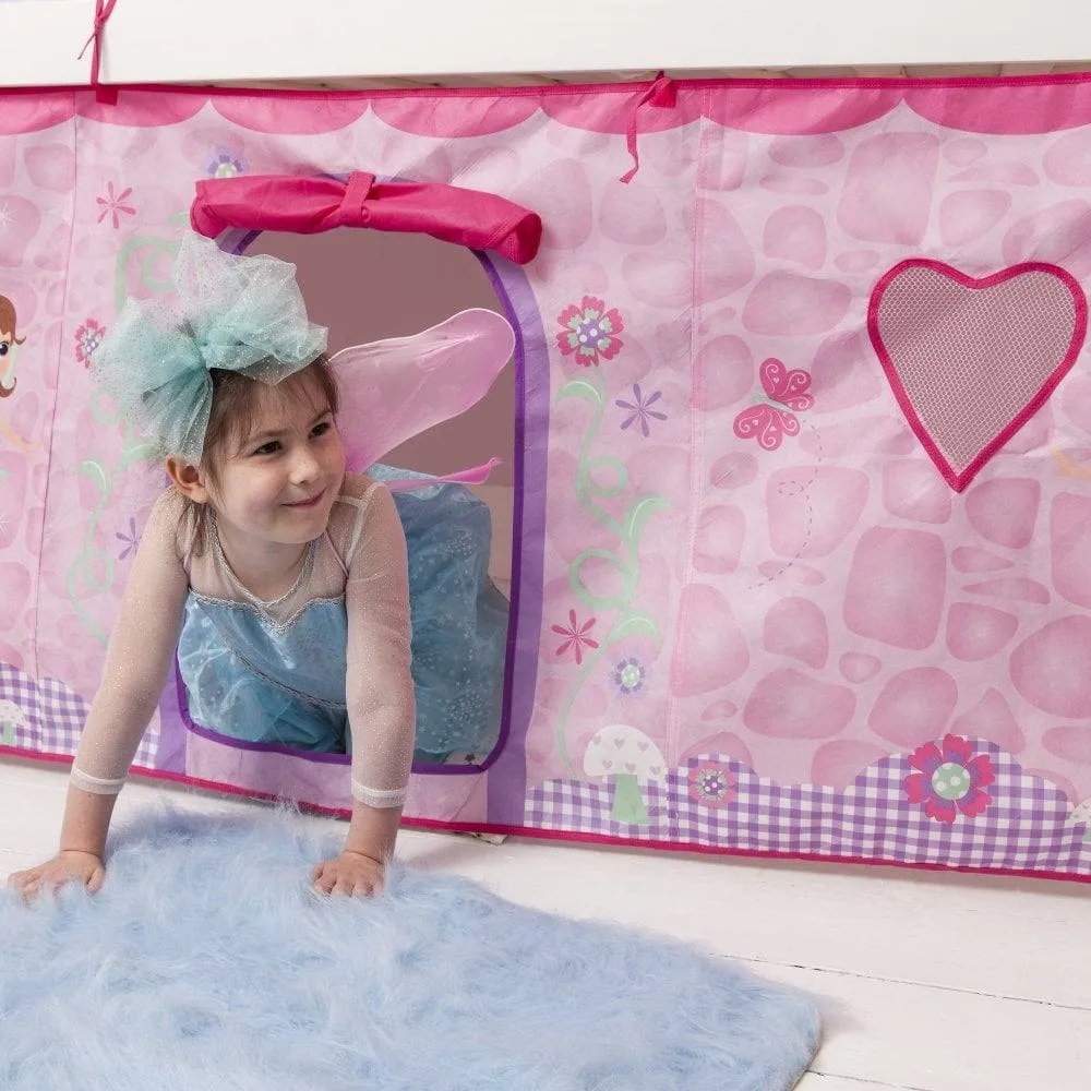 Nöa and Nani Moro Cabin Bed Midsleeper with Slide and Fairies Tent in White 4