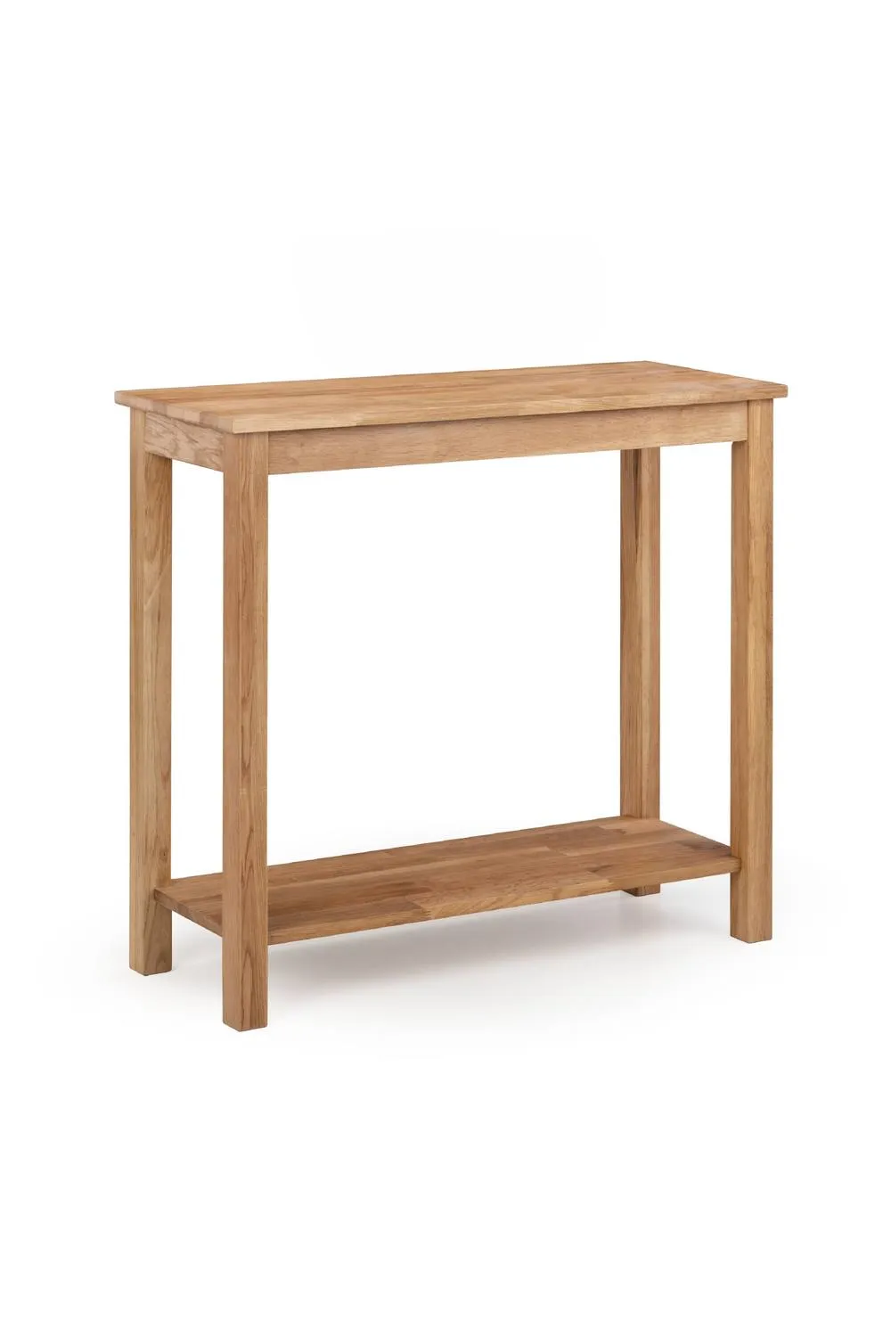 Julian Bowen Coxmoor Console Table with Shelf in Light Oak 2