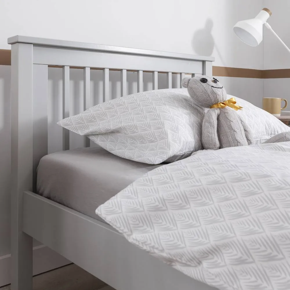 Nöa and Nani Hampshire Single Bed Frame in Silk Grey 2
