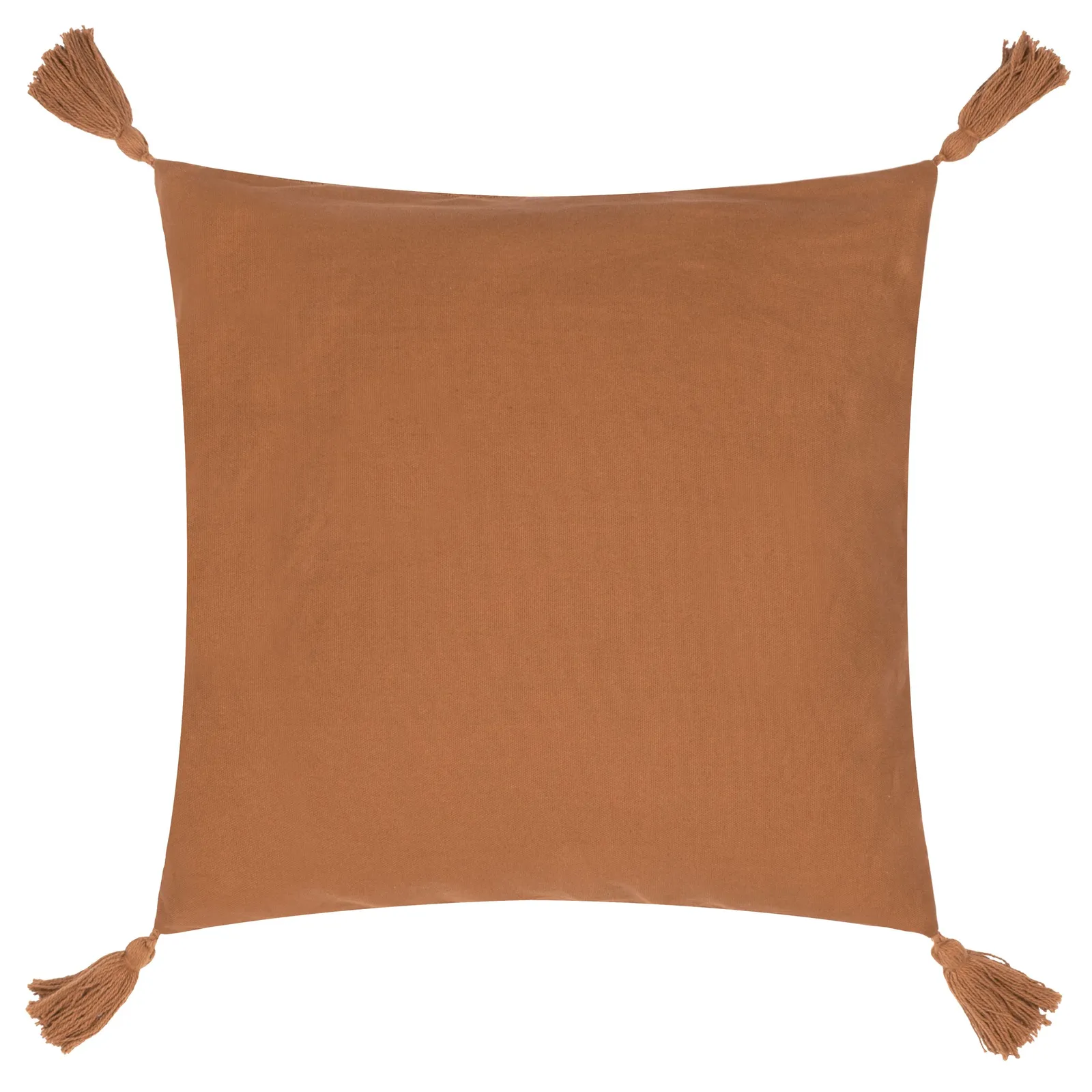 Yard Larch Woven Tasselled Cushion in Orange 3