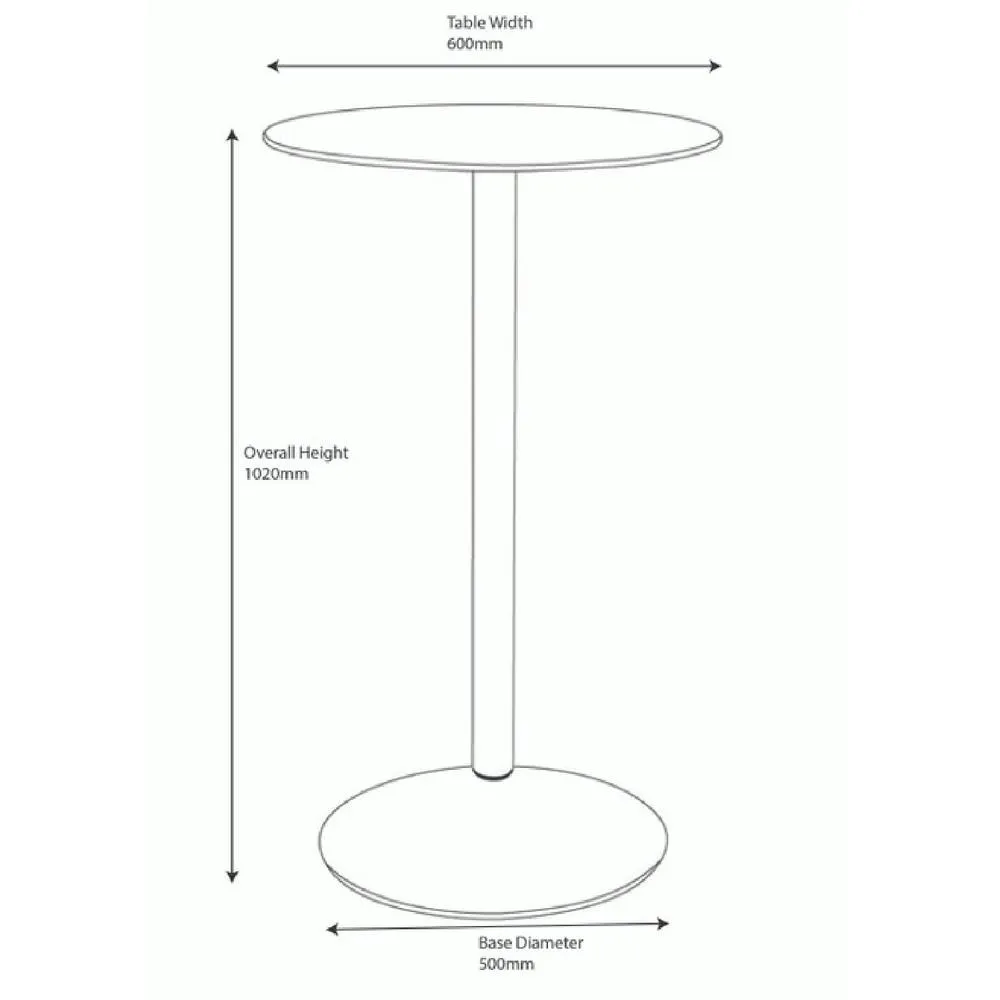 netfurniture Metropolitan Poseur Matt Black Table Round Black Wood 4