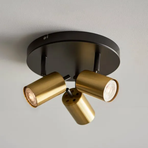 Carter 3 Light Semi Flush Spotlight 1