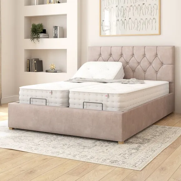 Olivier Plush Velvet Adjustable Bed 2