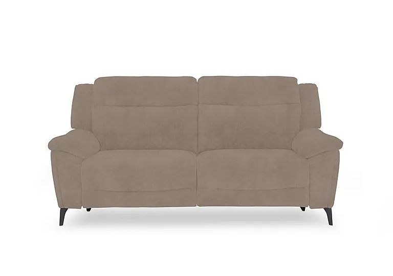 Panache Fabric 3 Seater Power Recliner Sofa with Power Headrests and Heated Seats - Manhattan Nutmeg