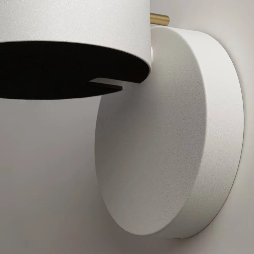 Netlighting Nuance Modern Integrated LED Wall Lamp White & Brass 3000K 200lm 5