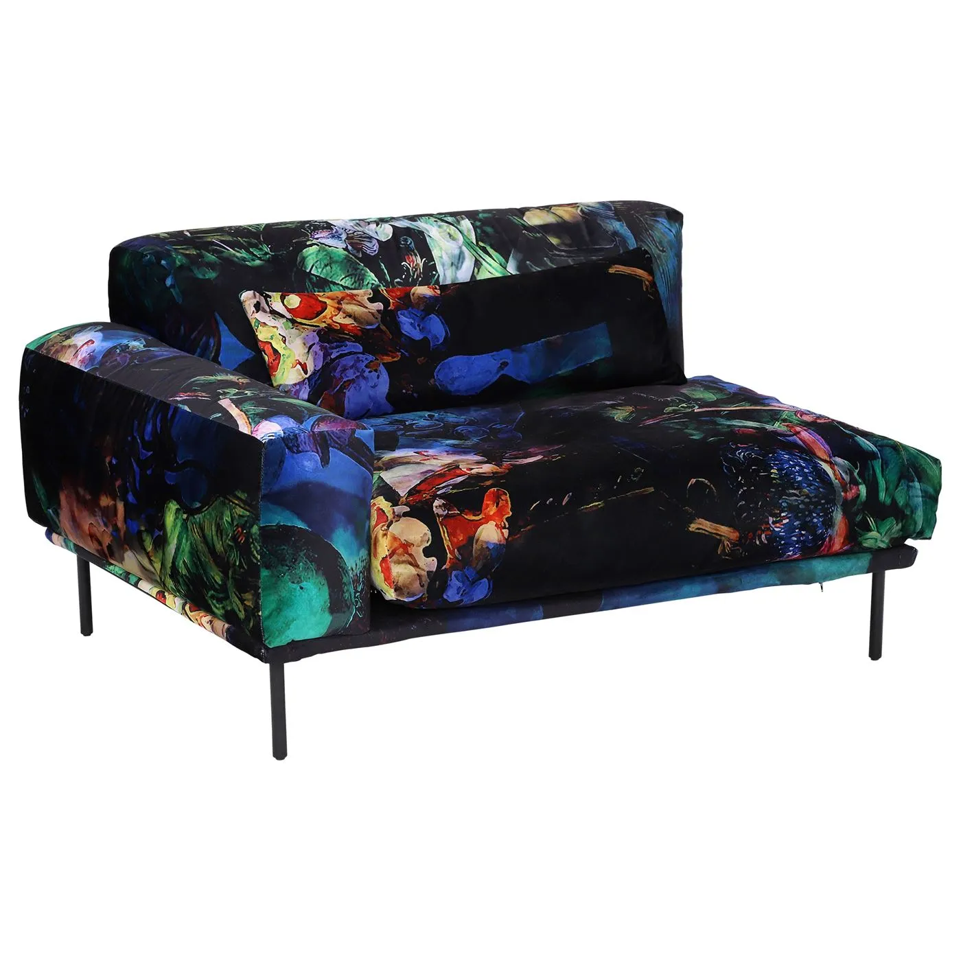 Timothy Oulton Sectional Studio Left Handed End Corner, Acid Jungle