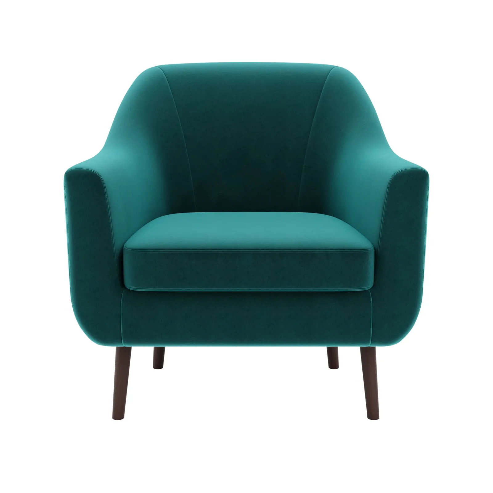 Eddie Velvet Tub Chair Green