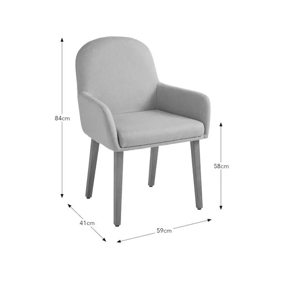 Agnes Carver Dining Chair, Fabric 6