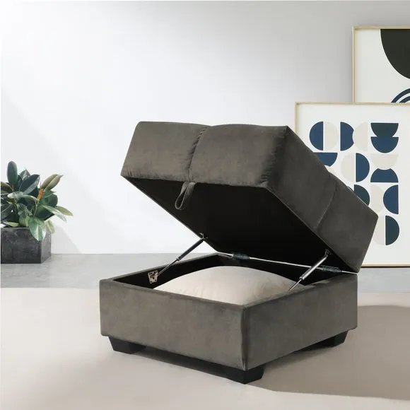 Margo Velvet Storage Ottoman 2