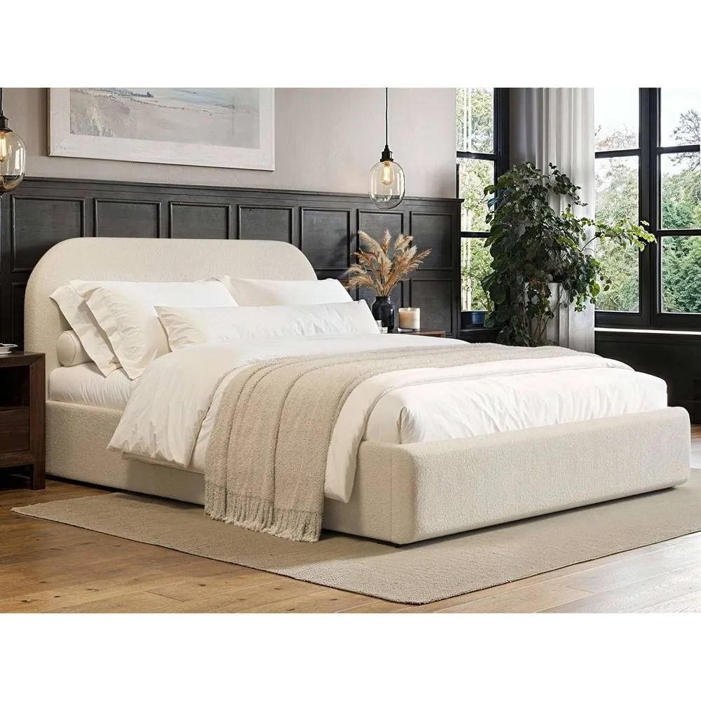 Flair Alba Ottoman Bed Cream Boucle 1