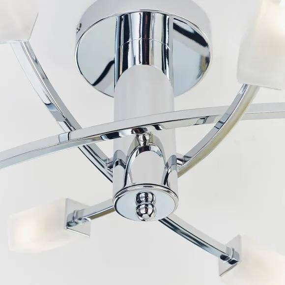 Vogue Havana 6 Light Semi Flush Ceiling Light 5