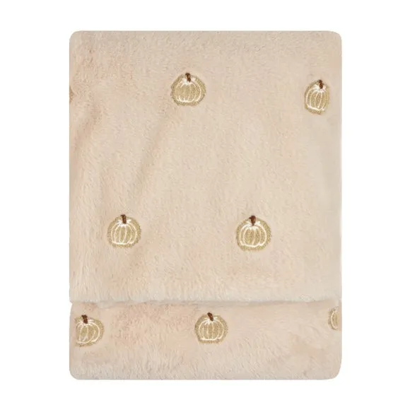Furn. Autumn Pumpkins Throw Blanket 130cm x 180cm 4