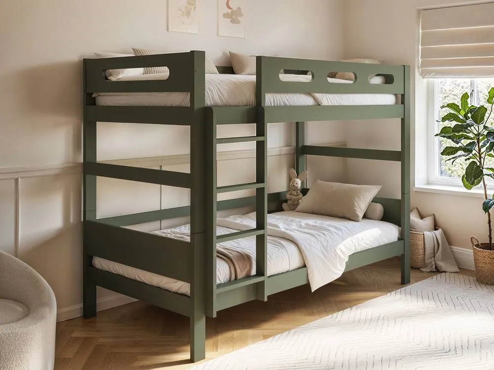 Flair Elijah Detachable Wooden Bunk Bed in Green 2