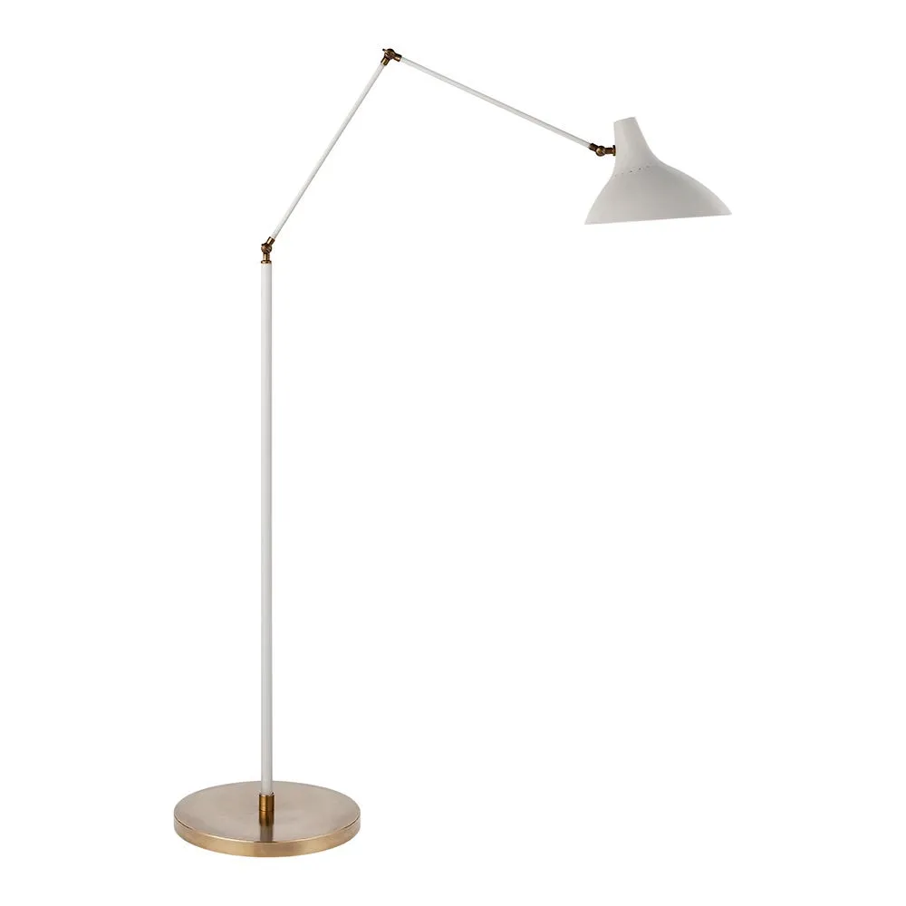 Visual Comfort Charlton Floor Lamp White 2