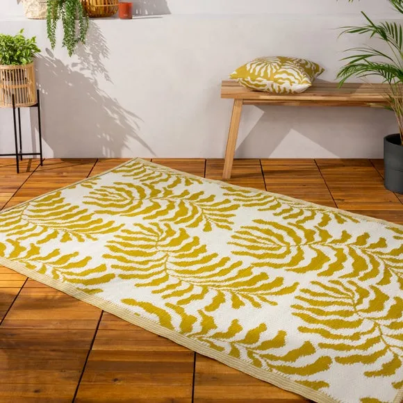 furn. Tocorico Mustard Reversible Indoor Outdoor Rug 2