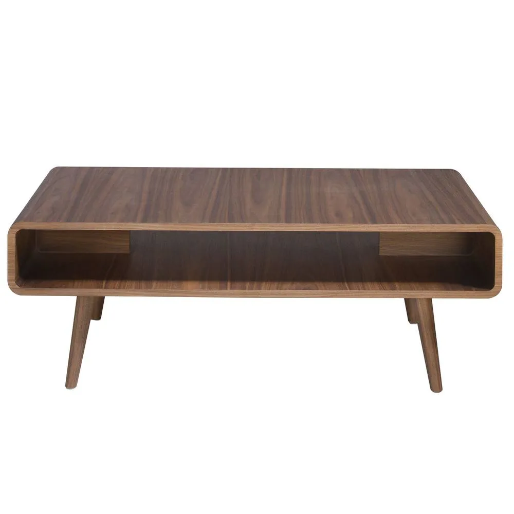 Angel Cerda Walnut Rectangular Coffee Table 120x60x43 cm 2