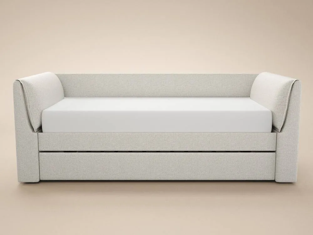 Flair Max Day Bed With Trundle in Cream 4