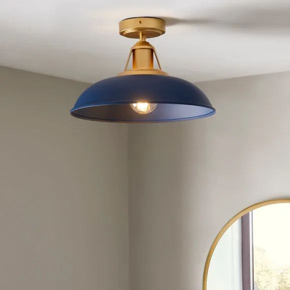 Oraya Bathroom Flush Ceiling Light 1