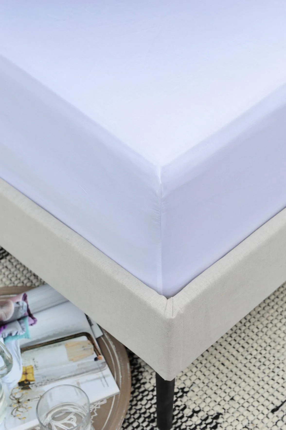 200 Thread Count Cotton King Fitted Sheet